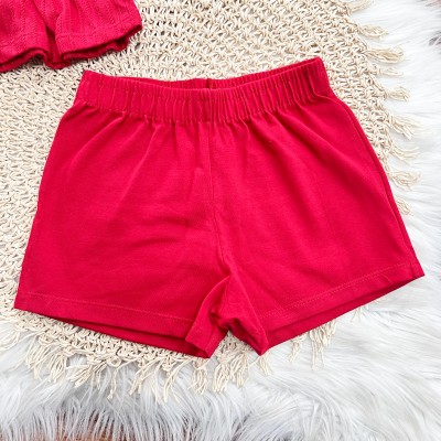 Conj. Regata Pingente Borboleta e Short - Vermelho